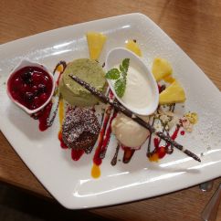 Nachspeisenteller